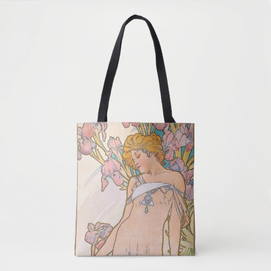 The Iris (1897) von Alphonse Mucha Tasche (Vorderseite)