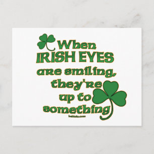 The Irish Eyes Joat on fun Irish Post Cards Postkarte