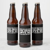 The Irish Liebe Me Kleeblatt St Patrick's Day Retr Bierflaschenetikett (Flaschen)