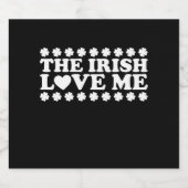 The Irish Liebe Me Kleeblatt St Patrick's Day Retr Bierflaschenetikett (Einzelnes Label)