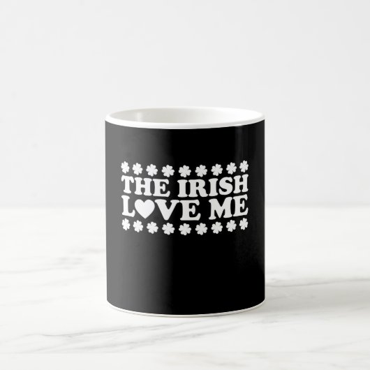 The Irish Liebe Me Kleeblatt St Patrick's Day Retr Kaffeetasse (Mittel)