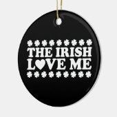 The Irish Liebe Me Kleeblatt St Patrick's Day Retr Keramik Ornament (Links)