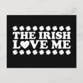 The Irish Liebe Me Kleeblatt St Patrick's Day Retr Postkarte (Vorderseite)