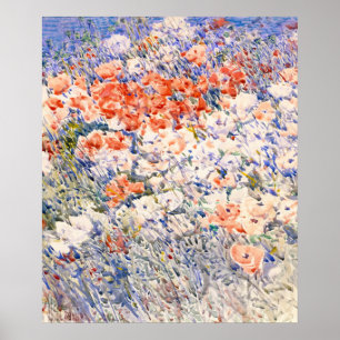 The Island Garden - Childe Hassam - Impressionismu Poster
