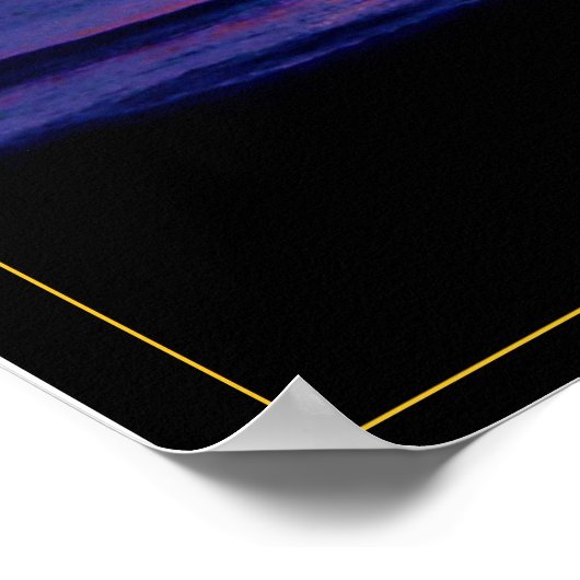 The Islands Blue  Poster (Ecke)