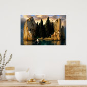 The Isle of the Dead by Arnold Böcklin Poster (Küche)
