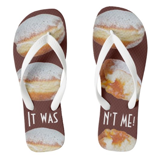 The 'It Wasn't Me!' Adult Flip Flops Badesandalen (Fußbett)