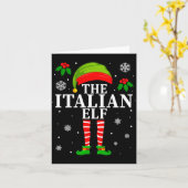 The Italian Elf Family Matching Christmas Pajama L Karte (Gelbe Blume)