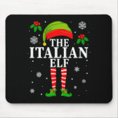The Italian Elf Family Matching Christmas Pajama L Mousepad (Vorne)