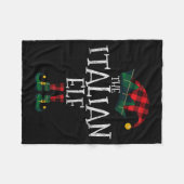 The Italian Elf Matching Family Group Gift Funny C Fleecedecke (Vorderseite (Horizontal))