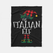 The Italian Elf Matching Family Group Gift Funny C Fleecedecke (Vorderseite)