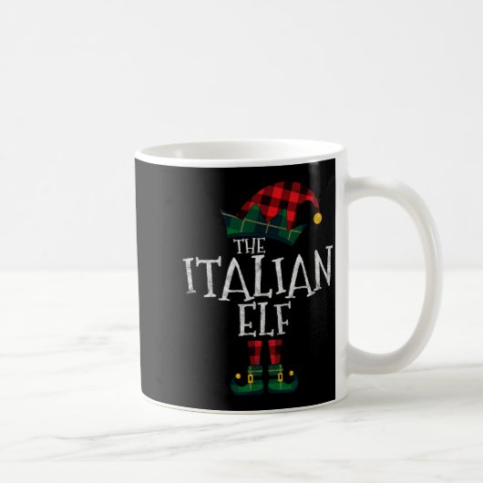 The Italian Elf Matching Family Group Gift Funny C Kaffeetasse (Rechts)