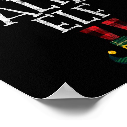 The Italian Elf Matching Family Group Gift Funny C Poster (Ecke)