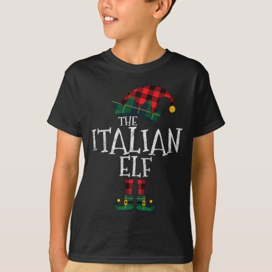 The Italian Elf Matching Family Group Gift Funny C T-Shirt (Vorderseite)