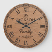 The JACKSON Family Wall Clock Große Wanduhr (Vorderseite)