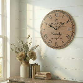 The JACKSON Family Wall Clock  Große Wanduhr