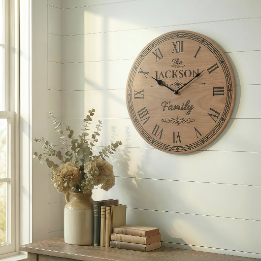 The JACKSON Family Wall Clock Große Wanduhr