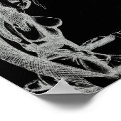 The Jaded Ones Elf Canvas Print(B&W) Poster (Ecke)