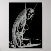 The Jaded Ones Elf Canvas Print(B&W) Poster (Vorne)