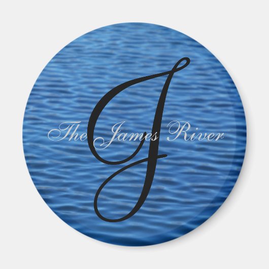 The James River [rund] Magnet (Vorne)