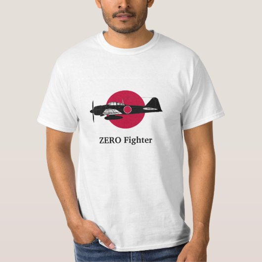 The Japanese flag and Zero fighter T-Shirt (Vorderseite)