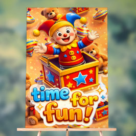 The jesters grand toybox toybox party acrylschild