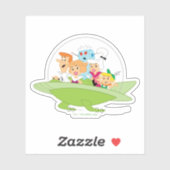 The Jetsons | The Family Flying Car Aufkleber (Blatt)