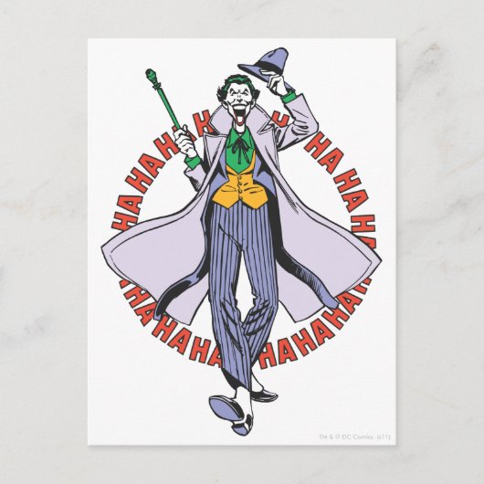 The Joker Cackles Postkarte (Vorderseite)