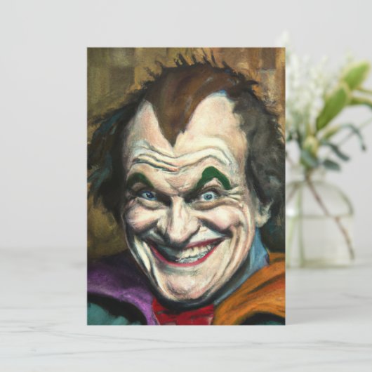 The Joker Einladung (Stehend Vorderseite)