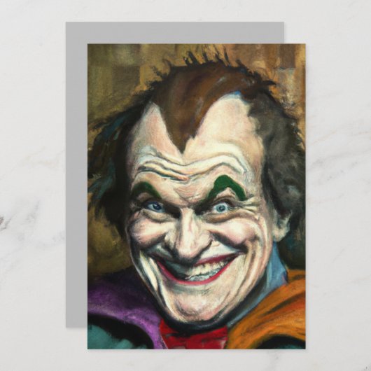 The Joker Einladung (Vorne/Hinten)