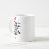 The Jolliest On The Naughty List Funny Christmas Kaffeetasse (Vorderseite Links)