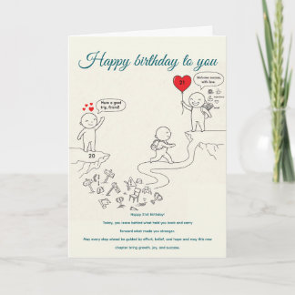 The Journey Continues,birthday Karte