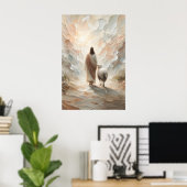 The Journey Home The Good Shepherd Jesus Easter Poster (Heimbüro)
