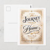 "The Journey Itself Is Home" Basho Postkarte (Vorne/Hinten)