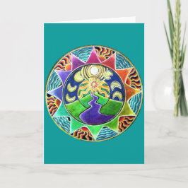 The Journey Mandala Greeting Card Karte