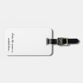 The Journey Tag – Personalized Custom Luggage Tag Gepäckanhänger (Vorderseite horizontal)