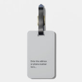 The Journey Tag – Personalized Custom Luggage Tag Gepäckanhänger (Rückseite vertikal)