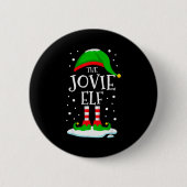 The Jovie Elf Christmas Family Matching Xmas Group Button (Vorderseite)