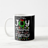 The Joy Christmas Is Family Matching Xmas Men Wome Kaffeetasse (Links)