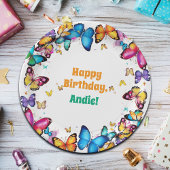 The Joy of Butterflies Birthday Party Pappteller