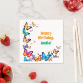 The Joy of Butterflies Birthday Party Serviette (Beispiel)