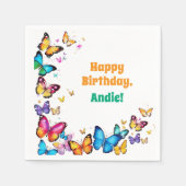 The Joy of Butterflies Birthday Party Serviette (Vorderseite)