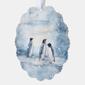 The Joy of Christmas Is Family Penguin Family Ornament Karte (Links)