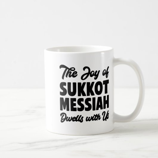 The Joy Of Sukkot Messiah Dwells With Us Jewish Ho Kaffeetasse (Rechts)