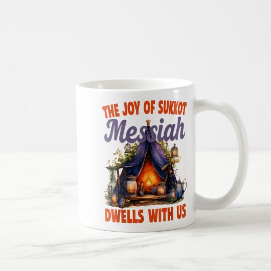 The Joy Of Sukkot Messiah Dwells With Us Jewish Ho Kaffeetasse (Rechts)