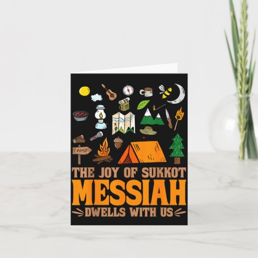 The Joy Of Sukkot Messiah Dwells With Us Jewish Ho Karte (Vorderseite)