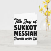 The Joy Of Sukkot Messiah Dwells With Us Jewish Ho Karte (Gelbe Blume)