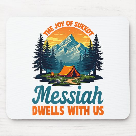 The Joy Of Sukkot Messiah Dwells With Us Jewish Ho Mousepad (Vorne)