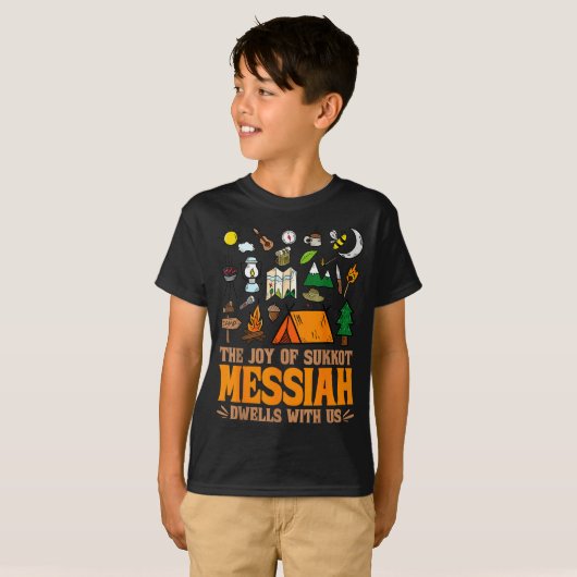 The Joy Of Sukkot Messiah Dwells With Us Jewish Ho T-Shirt (Vorne ganz)