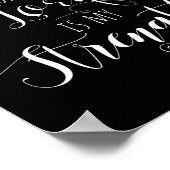 The Joy Of The Lord Is My Strength Christian  Poster (Ecke)